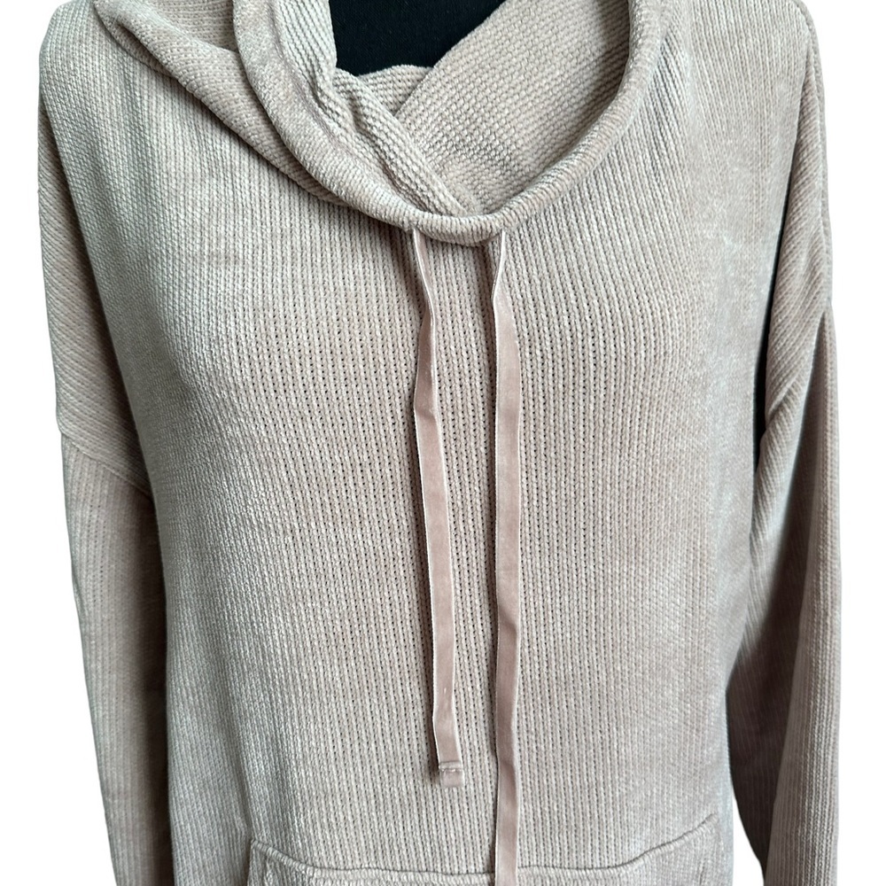 Spring + Mercer Chenille Collared Drawstring Sweater Size Small - Picture 3 of 15